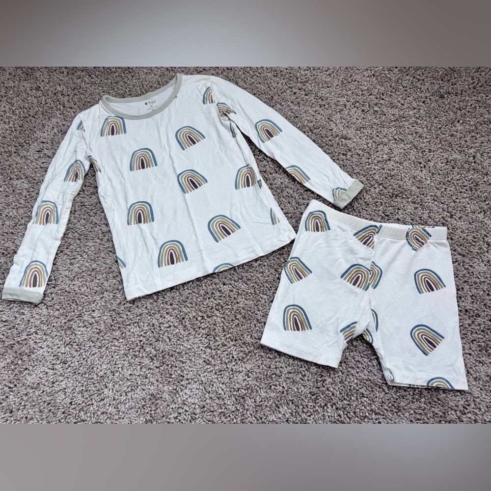 Kyte Baby Kids Rainbow Pajama Set size 3